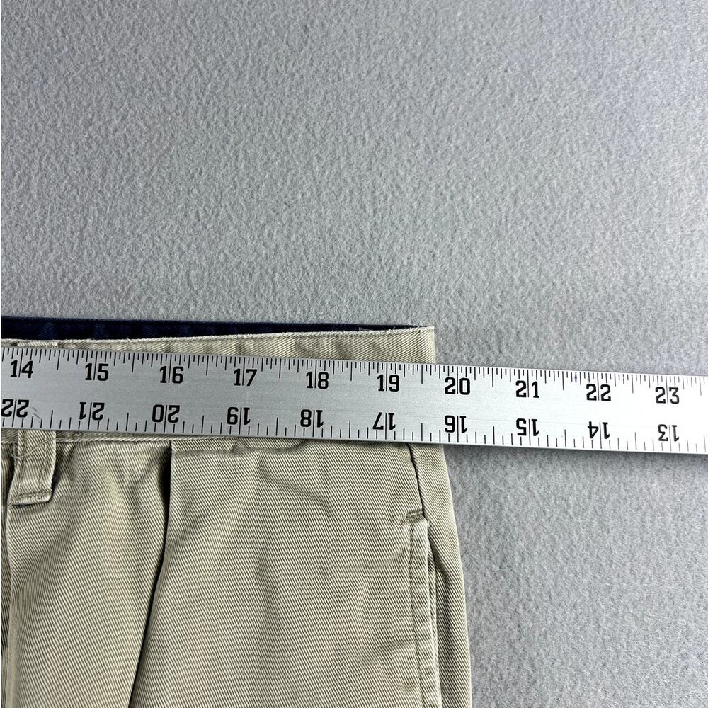 Vintage 90s Tommy Hilfiger Double Pleated Beige Pants Mens Size 40x32 (40x31) - Picture 5 of 13